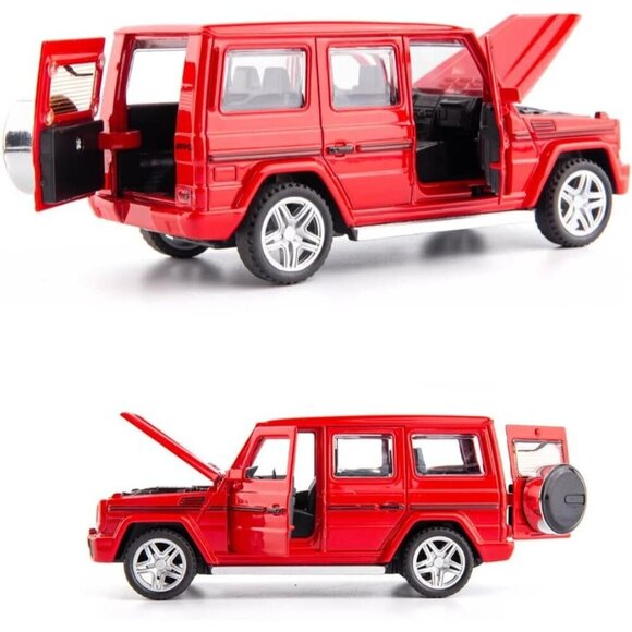 Red G65 AMG Toy Car Model Pull Back Die-Cast Vehicle with Lights and Sound - Picture 6 of 6